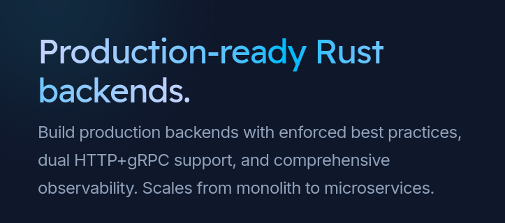 acton-service - Production-ready Rust backend framework